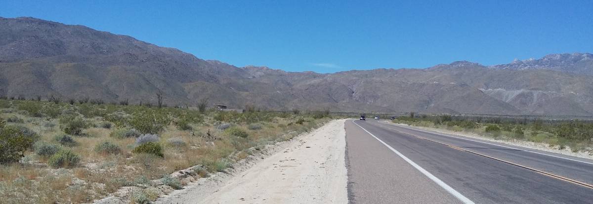 carretera en desierto